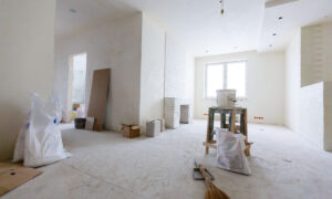 Intérieur d'un logement en rénovation