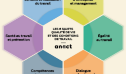 infographie présentant les 6 sujets qui seront abordés lors de la semaine de la qualité de vie et des condition de travail (qvct) en exploitation agricole