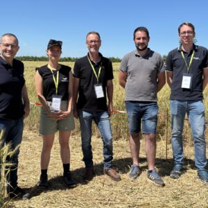 Des personnes dans un champ de blé
