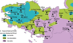 carte de la pousse de l'herbe en bretagne du 30 juin au 6 juillet 2026