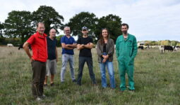 Des personnes debout dans un champ