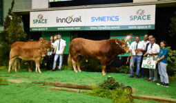 gagnants limousins sur podium du Space