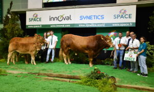 gagnants limousins sur podium du Space