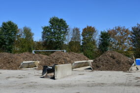 Une plateforme de compostage