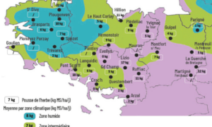 carte de la pousse de l'herbe en bretagne du 25 au 31 août 2026 copie