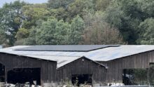 Panneaux solaire sur une étable