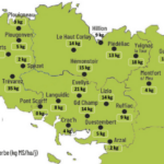 carte de la pousse de l'herbe en bretagne du 13 au 19 octobre