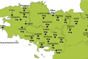 carte de la pousse de l'herbe en bretagne du 20 au 26 octobre 2026